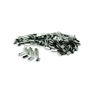Sigilli bulinati da mm 16x0,5 per reggia in plastica in confezione da 3.000 pezzi