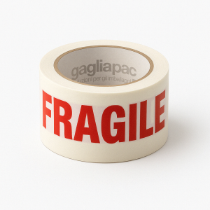 Nastro Adesivo "Fragile" Lungo il DOPPIO (132 metri lineari)